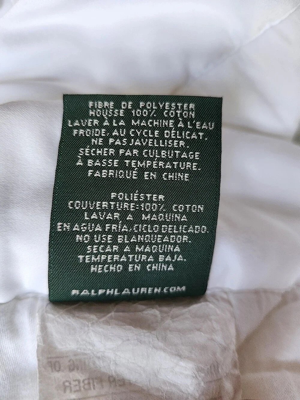 Ralph Lauren Home White Quilted Crest Full Queen Cottage Luxury Bedding